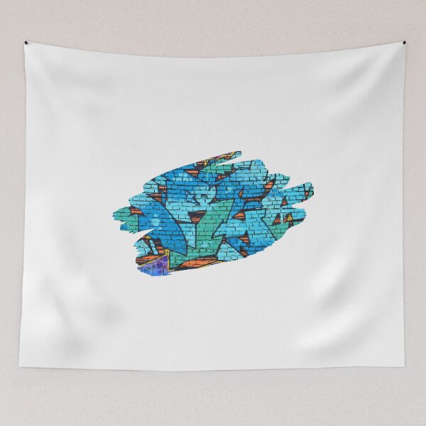 Item preview, Graffiti Splash Art Print Blue designed and sold by Auto-Prints.