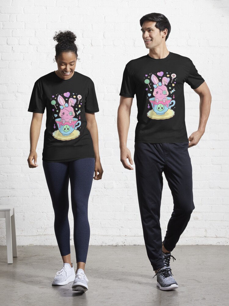 Kawaii Pastel Goth Cute Creepy Occult Rabbit Active T-Shirt for Sale by  cchiaw