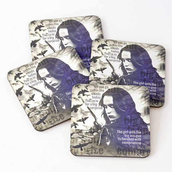 Item preview, Wynonna Earp Quote Season 4B Art - Darkness - Crows - If you go out in the woods today designed and sold by SlipTees.