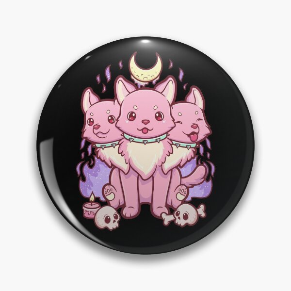 Item preview, Kawaii Pastel Goth Cute Creepy Occult Cerberus designed and sold by cchiaw.