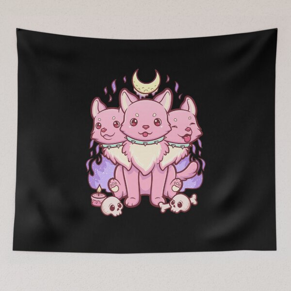 Item preview, Kawaii Pastel Goth Cute Creepy Occult Cerberus designed and sold by cchiaw.