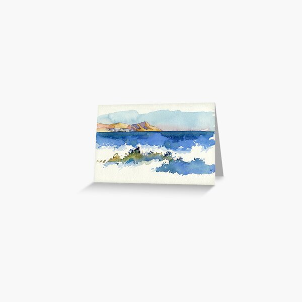Black Sea Shore Greeting Card