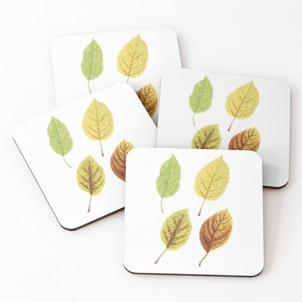 Item preview, Vintage Watercolor Leaves Print designed and sold by JoyforU.