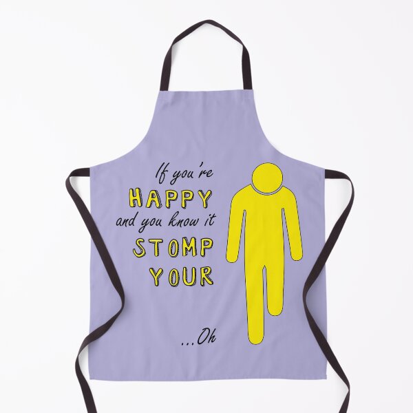 Item preview, If you're happy and you know it - Left below knee amp black text designed and sold by LPDesignsAndArt.