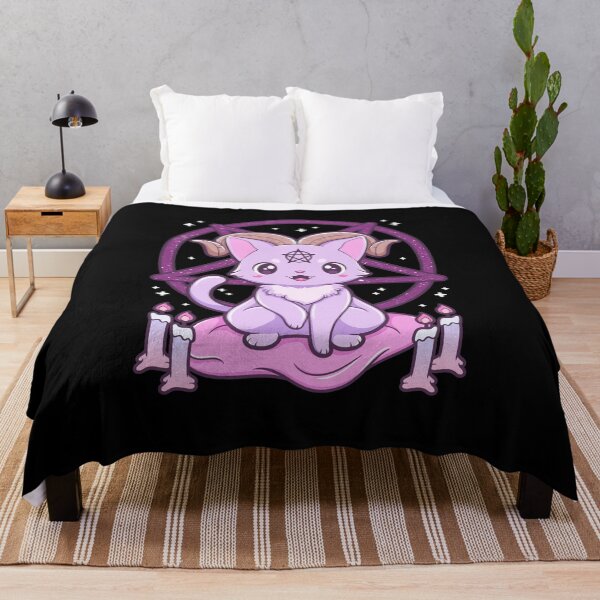 Item preview, Kawaii Pastel Goth Cute Creepy Occult Krampus Cat designed and sold by cchiaw.