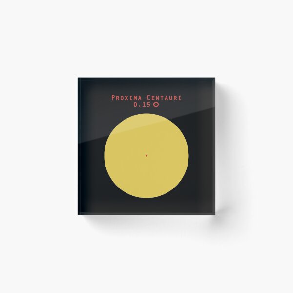 Item preview, Proxima Centauri - Sun size comparison designed and sold by MetaPhyStore.