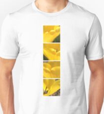 Macro Yellow Tulip Petals Collage Unisex T-Shirt