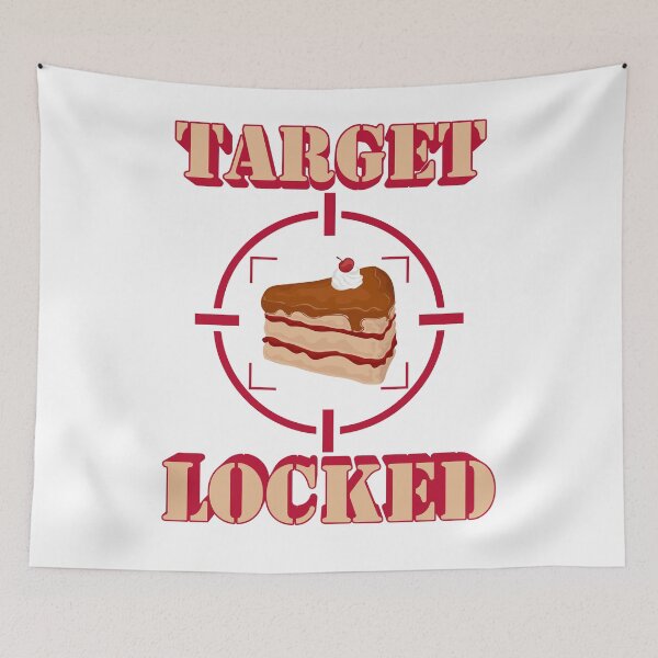 Item preview, Target Locked Cake designed and sold by NormanGrphxTees.