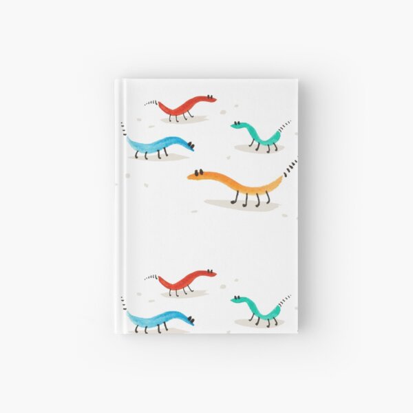 WURMTIERE handgemalt, Aquarell Notizbuch