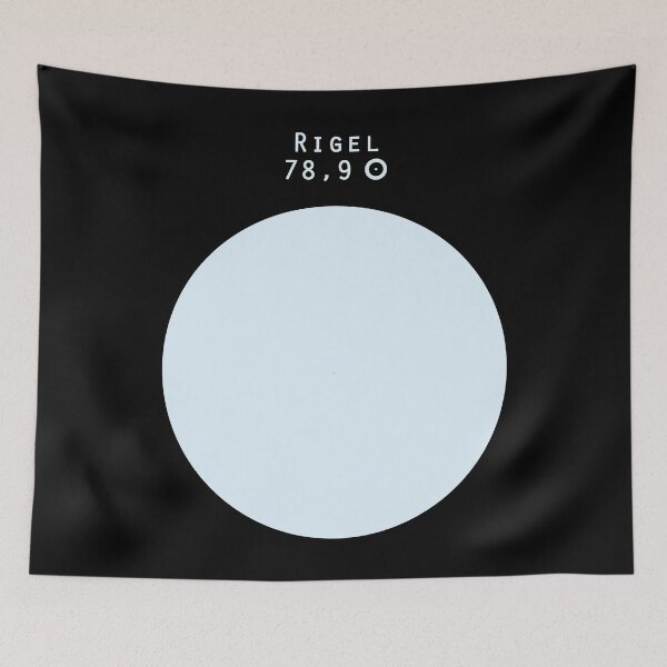 Item preview, Rigel - Sun size comparison designed and sold by MetaPhyStore.