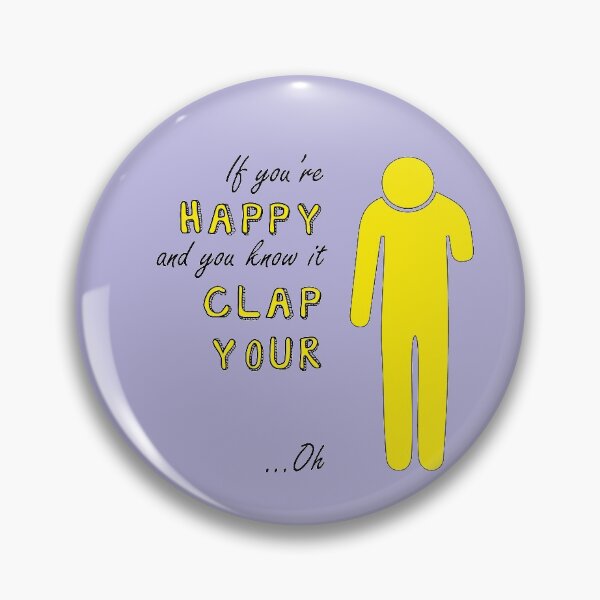 Item preview, If you're happy and you know it - Left above elbow amp black text designed and sold by LPDesignsAndArt.