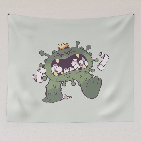 Item preview, Corona toilet paper monster designed and sold by Graphix-Space.