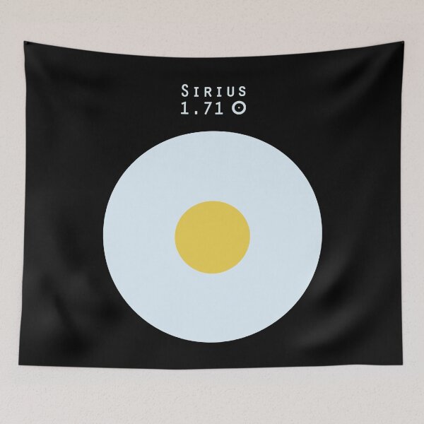 Item preview, Sirius - Sun size comparison designed and sold by MetaPhyStore.
