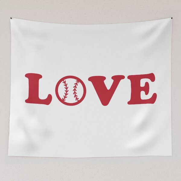 Item preview, I Love Baseball Red designed and sold by cmd-art.