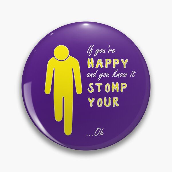 Item preview, If you're happy and you know it - Right below knee amp white text designed and sold by LPDesignsAndArt.