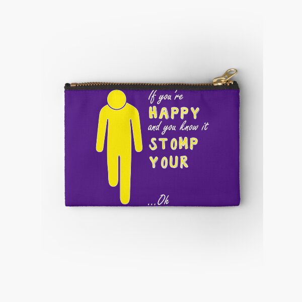 Item preview, If you're happy and you know it - Right below knee amp white text designed and sold by LPDesignsAndArt.