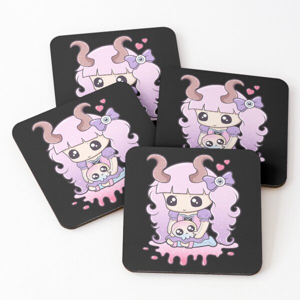 Item preview, Kawaii Pastel Goth Cute Creepy Occult Menhera Girl designed and sold by cchiaw.