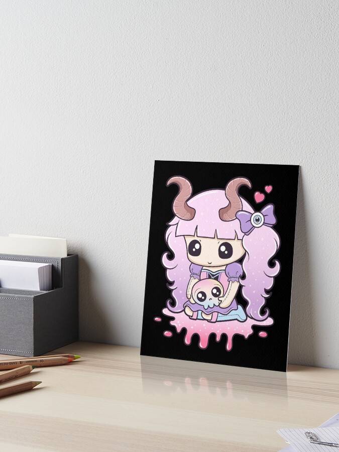 Cute girl menhera kurumi | Art Board Print