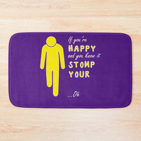 Item preview, If you're happy and you know it - Right below knee amp white text designed and sold by LPDesignsAndArt.