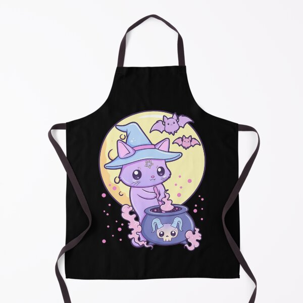 Item preview, Kawaii Pastel Goth Cute Creepy Occult Witch Cat designed and sold by cchiaw.