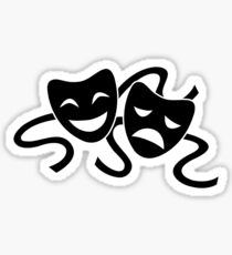 Theater Masks Sticker