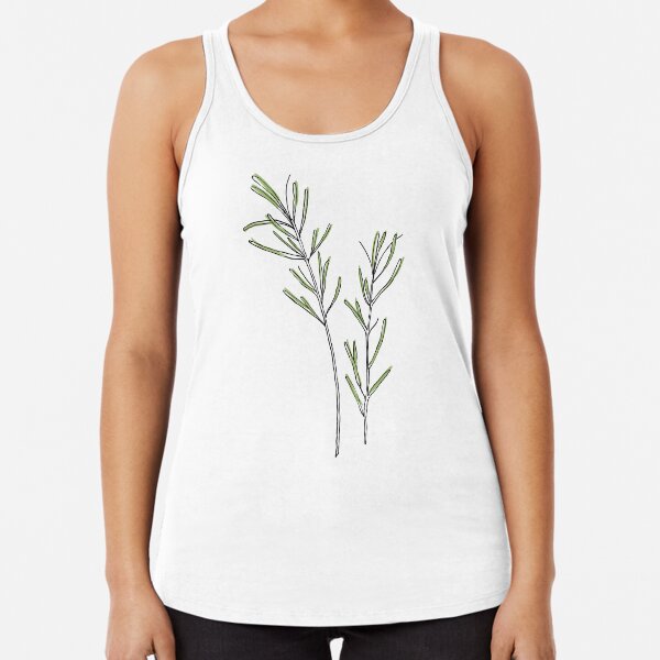 Rosemary, Alecrim Racerback Tank Top