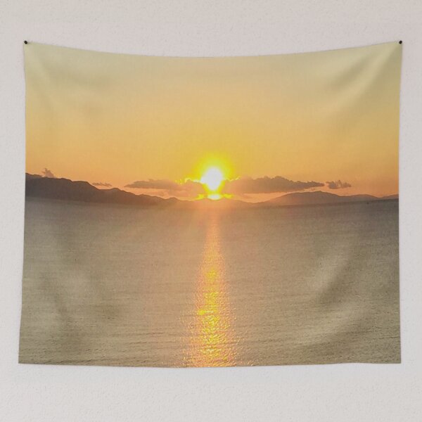 Item preview, Stunning Sunset Over The Ocean - Clouded Orange Sky designed and sold by Travelforever.