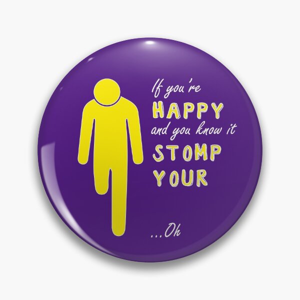 Item preview, If you're happy and you know it - Right above knee amp white text designed and sold by LPDesignsAndArt.