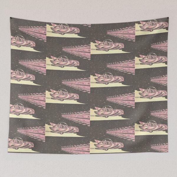 Item preview, Spaceship from Mars Vintage illustration designed and sold by Vintage Designs +.