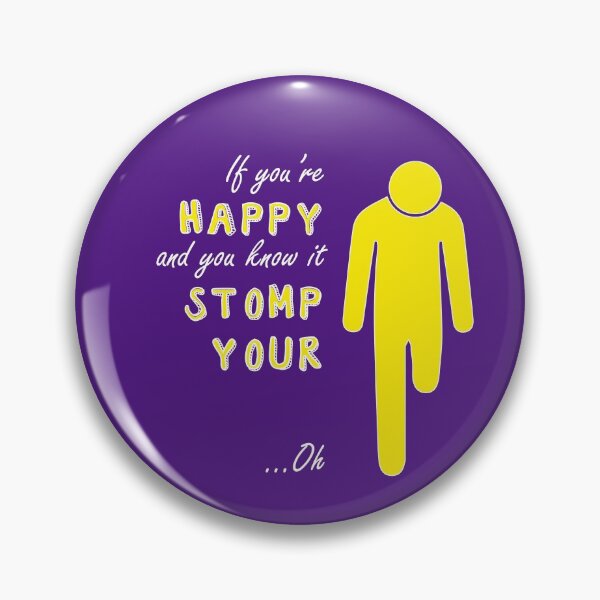 Item preview, If you're happy and you know it - Left above knee amp white text designed and sold by LPDesignsAndArt.
