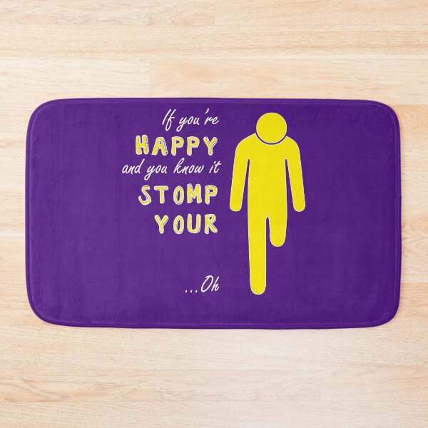 Item preview, If you're happy and you know it - Left above knee amp white text designed and sold by LPDesignsAndArt.