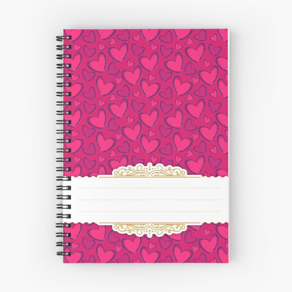 Item preview, Heart Love Valentine's Day Pattern Spiral Book with Name Slip (Heart Love Valentine's Day Pattern Spiral Notebook with Name Slip) designed and sold by Mushrankhan.