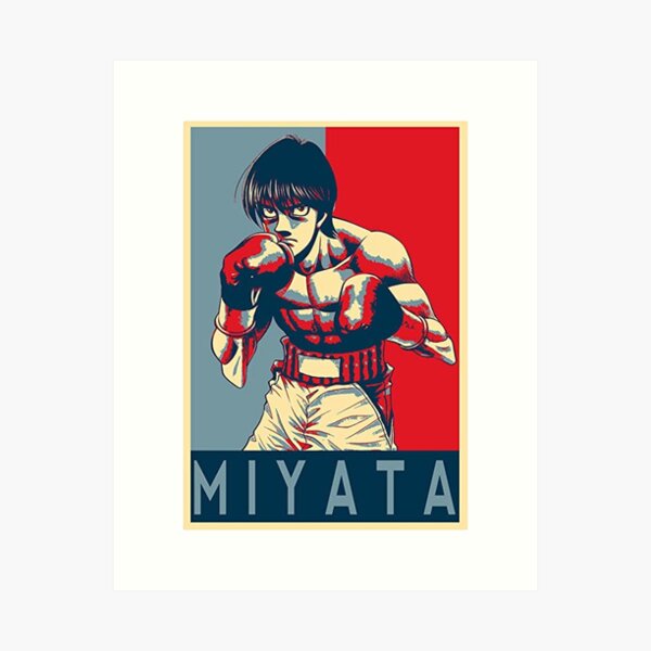 ICHIRO MIYATA, HAJIME NO IPPO, Anime Stars 3.0, BW,  Canvas Print for  Sale by Black Kitsune Argentina