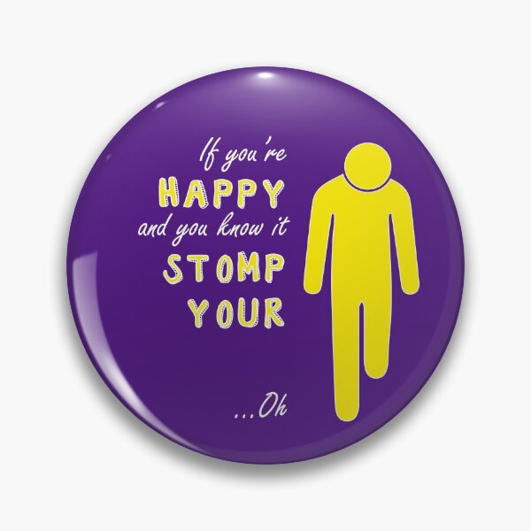 Item preview, If you're happy and you know it - Left below knee amp white text designed and sold by LPDesignsAndArt.