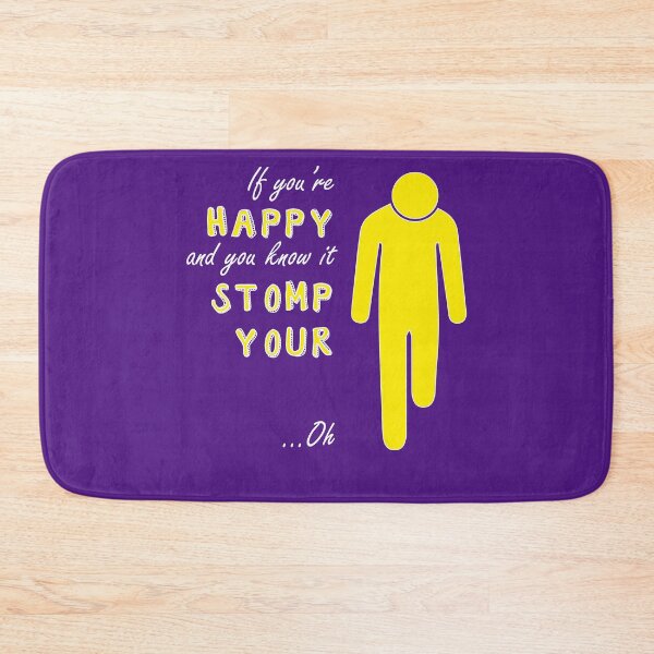 Item preview, If you're happy and you know it - Left below knee amp white text designed and sold by LPDesignsAndArt.
