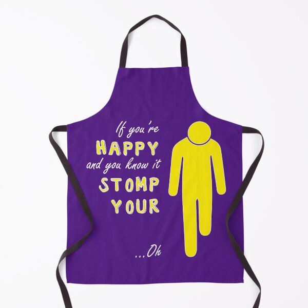 Item preview, If you're happy and you know it - Left below knee amp white text designed and sold by LPDesignsAndArt.