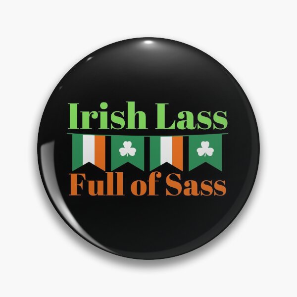 Item preview, Irish Lass Full of Sass Flag Design designed and sold by SweetAndSpice.