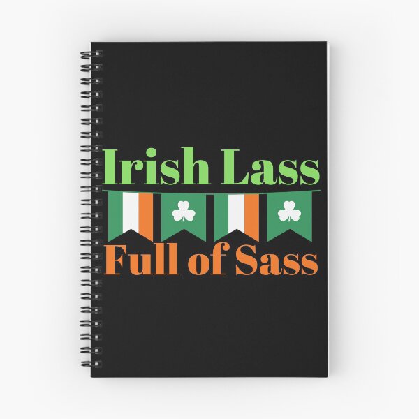 Item preview, Irish Lass Full of Sass Flag Design designed and sold by SweetAndSpice.