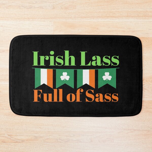 Item preview, Irish Lass Full of Sass Flag Design designed and sold by SweetAndSpice.