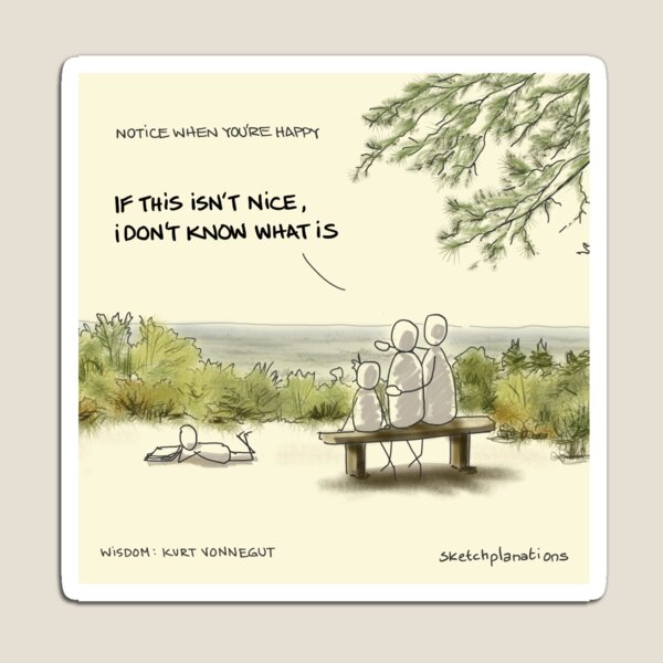 Item preview, Notice when you're happy: If this isn't nice, I don't know what is designed and sold by Sketchplanations.