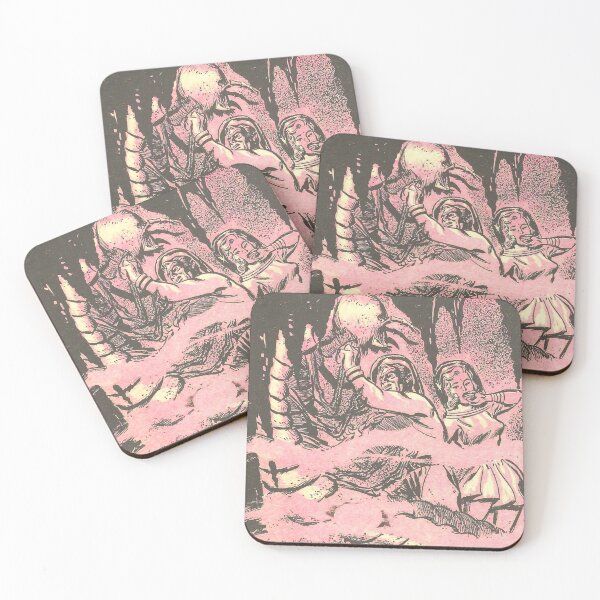 Item preview, Monstrous alien death worm atack Vintage illustration designed and sold by Vintage Designs +.