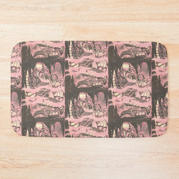 Item preview, Monstrous alien death worm atack Vintage illustration designed and sold by Vintage Designs +.