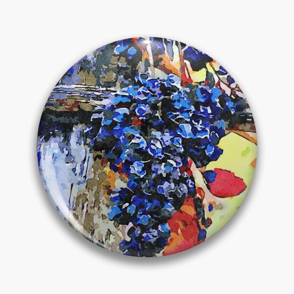 Item preview, Hortus Conclusus: bunch of black grapes with red leaves designed and sold by Giuseppe Cocco.