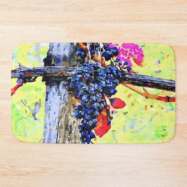 Item preview, Hortus Conclusus: bunch of black grapes with red leaves designed and sold by Giuseppe Cocco.