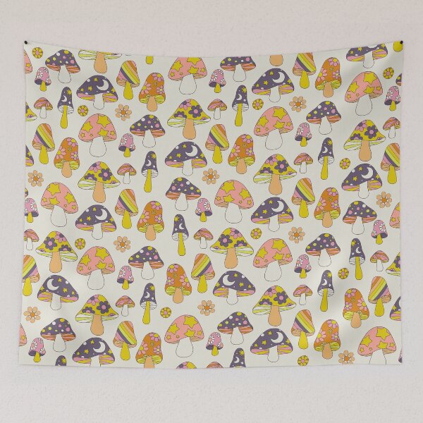 Item preview, Mini Mellow Mushrooms in 70s Orange designed and sold by SunnysideUpUK.