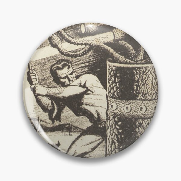 Item preview, Monstrous multiple eyed monster from Mars Vintage illustration designed and sold by Vintage Designs +.
