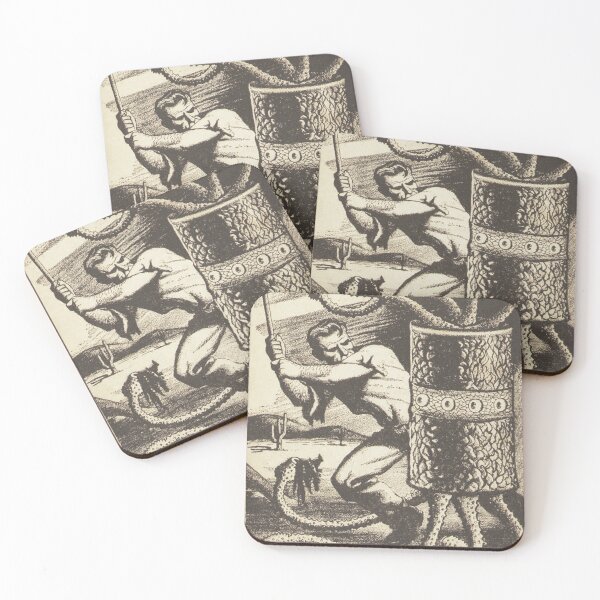 Item preview, Monstrous multiple eyed monster from Mars Vintage illustration designed and sold by Vintage Designs +.