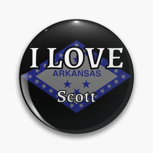 Item preview, I LOVE Scott | Arkensas County designed and sold by Gatsbird Design.