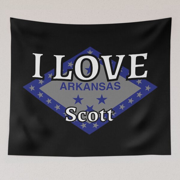 Item preview, I LOVE Scott | Arkensas County designed and sold by Gatsbird Design.