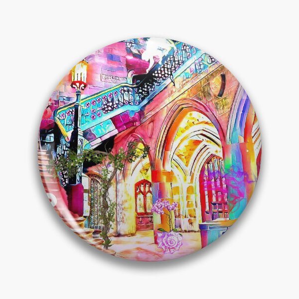 Artikelvorschau, Bunte Fantasie gotische Saieh Hall Treppe entworfen und verkauft von EkaArtShop.